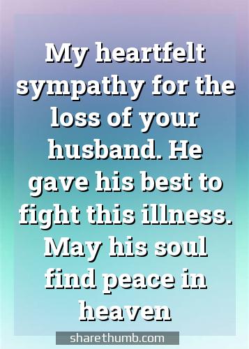 sympathy quotes for the loss of a husband